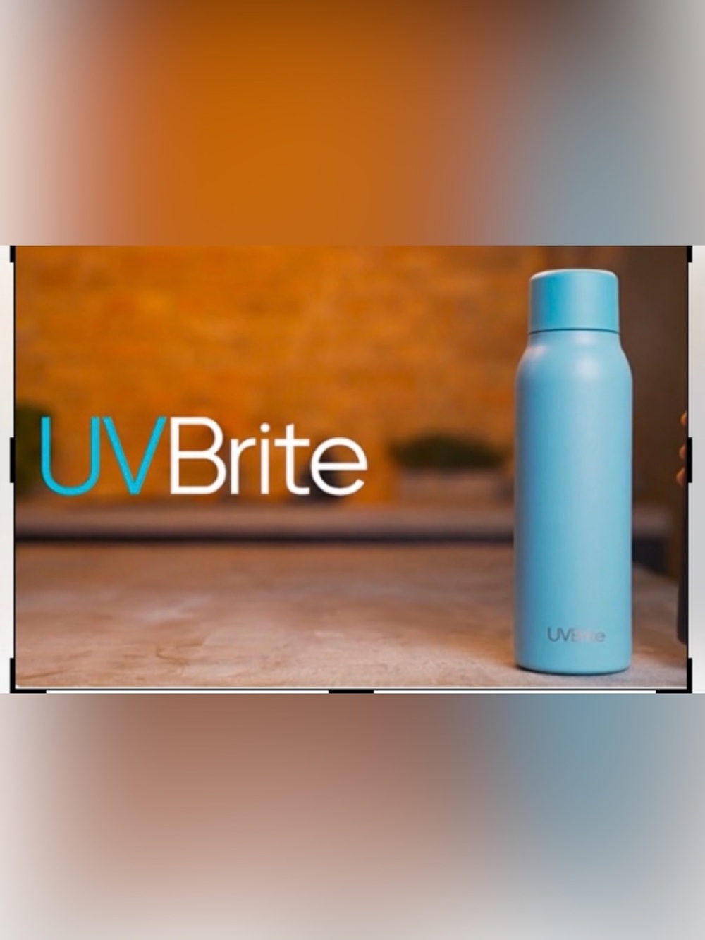 UVBrite Rechargeable stainless steel Water Purifier. Blue. - Picture 2 of 8